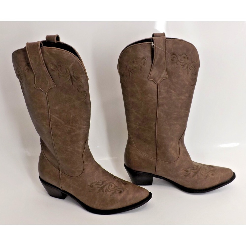 Roper 🐎Brooklin Floral Embroidered Fashion Western Boot- Ladies size 9.5  *NEW* - Picture 2 of 13
